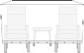 Overtrekk til hagemøbelsett L170 x B130 x H85 cm - Sunlife